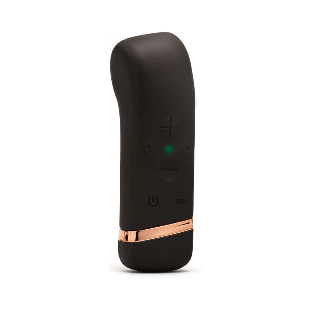 The Oh Vibrator by Handy shown with sleek design and control features for enhanced pleasure.