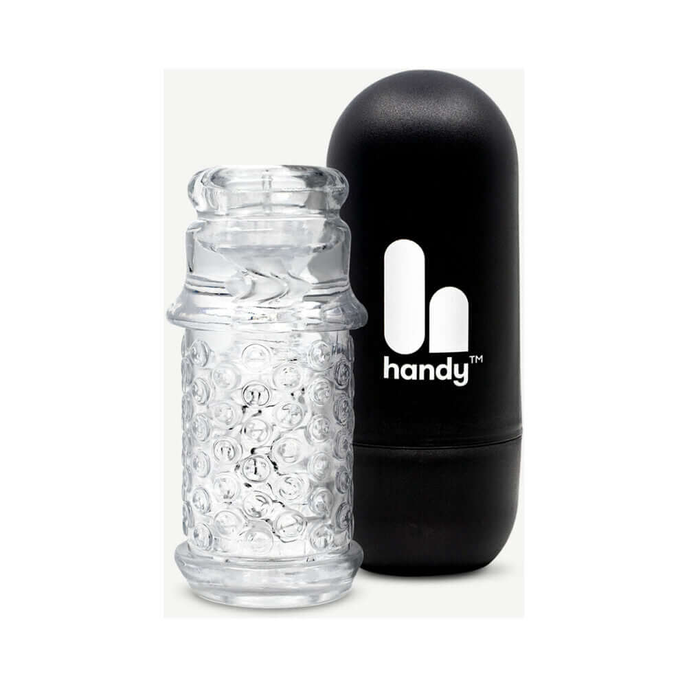 The Handy Dream Collection Lips Sleeve and case showcasing its unique design for enhanced pleasure.