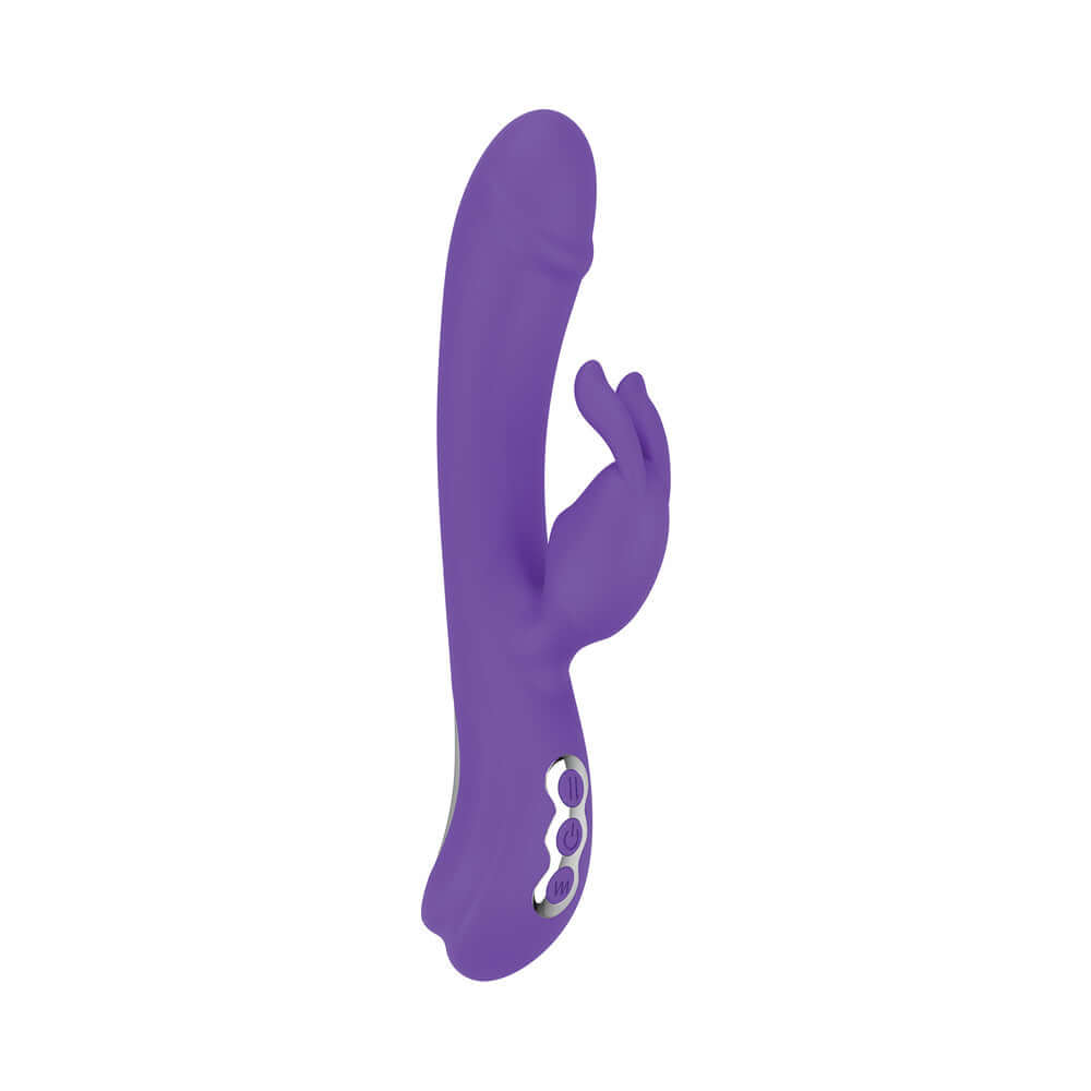 Intruder Wiggling Rabbit Vibe Purple, a dual stimulation vibrator with unique wiggling motion and powerful vibrations.