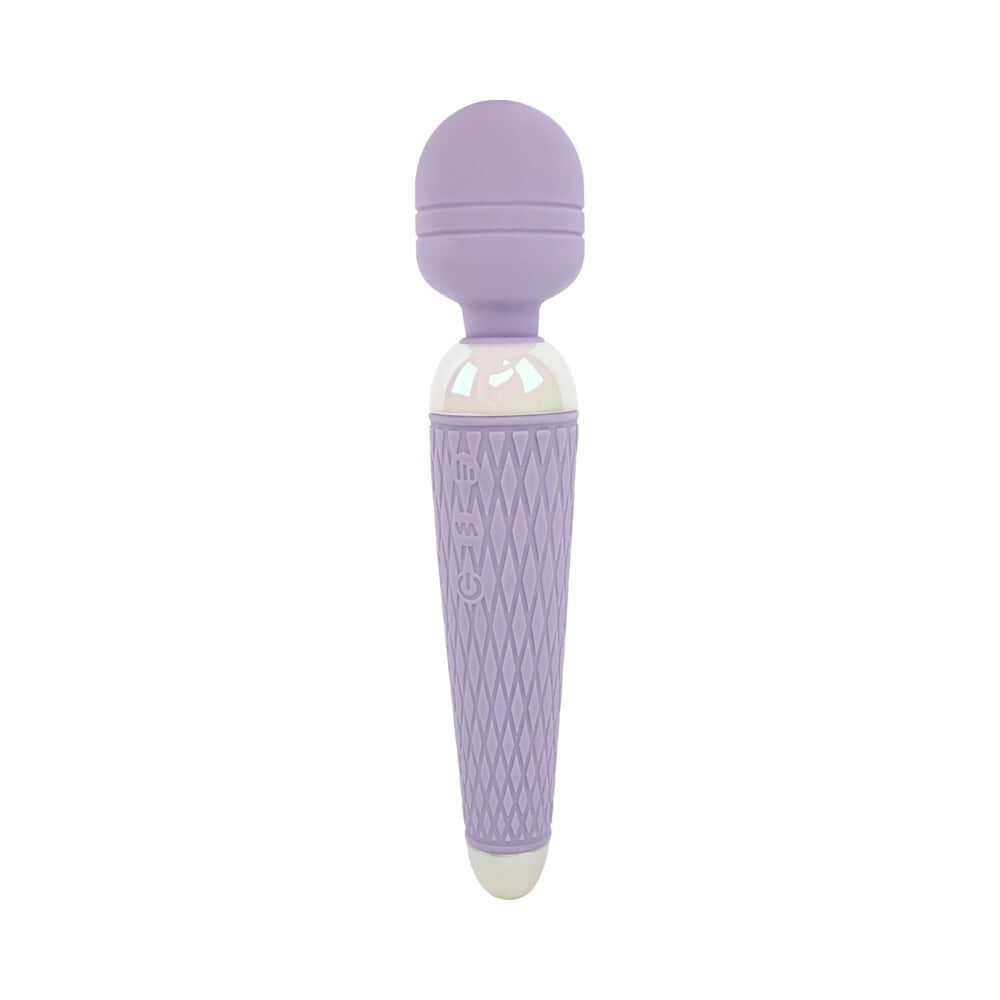 Adam and Eve Flexi Lexi Flexible Slender Wand Massager in lavender with a slim design and flexible head.