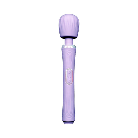 Adam and Eve Wanda Lust Powerful Wand Massager in soft purple silicone design for ultimate pleasure.