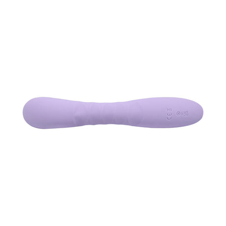 Adam and Eve Gee Oh My Soft Flexible G-spot Vibe in lavender, designed for pleasurable sensations and comfort.