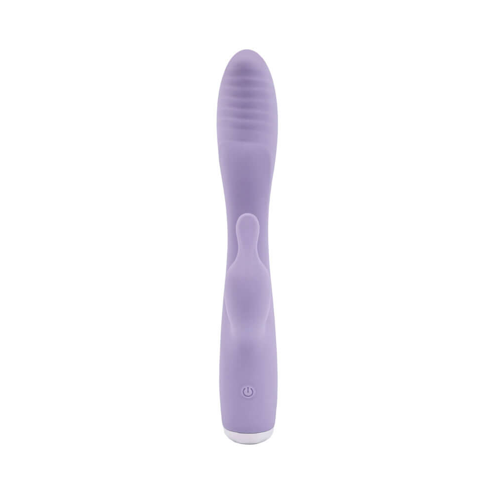 Adam and Eve Slim Lady Rabbit Dual Motor Vibe in soft purple for targeted pleasure and effortless control.