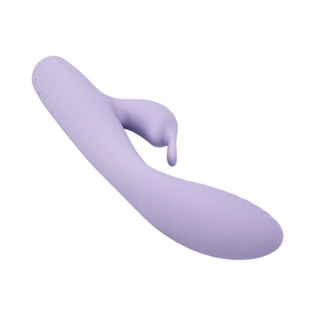 Adam and Eve Slim Lady Rabbit Dual Motor Vibe in soft purple silicone for enhanced pleasure.