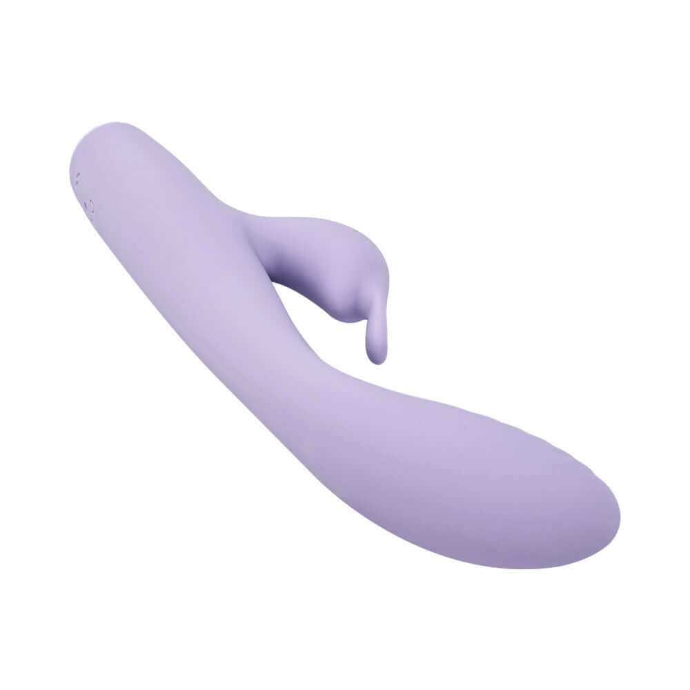 Adam and Eve Slim Lady Rabbit Dual Motor Vibe in soft purple silicone for enhanced pleasure.