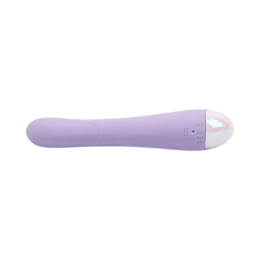 Adam and Eve Waving Wabbit Oscillating Rabbit Vibe in soft purple silicone with a shiny tip.