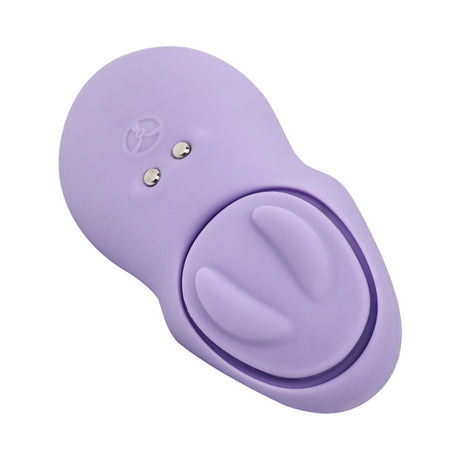Adam and Eve Pleasure Panties Panty Vibe with Remote in purple silicone, designed for discreet pleasure and hands-free satisfaction.