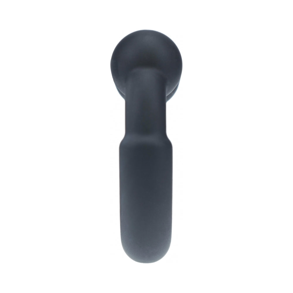 Levelz Metal & Silicone Cock Ring Black featuring a sleek design with soft silicone and metal balls for enhanced pleasure.