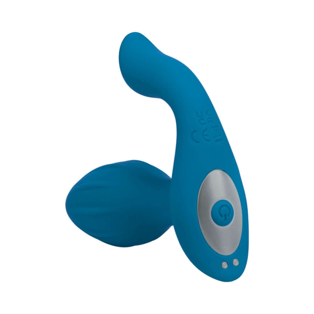LEVELZ Vibrating & Rotating Anal Plug with Ball Stimulator Teal for enhanced pleasure and stimulation.