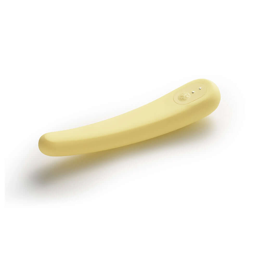 iroha tsuki MIKAZUKI Massager in soft yellow color, designed for comfort and body-hugging pleasure.