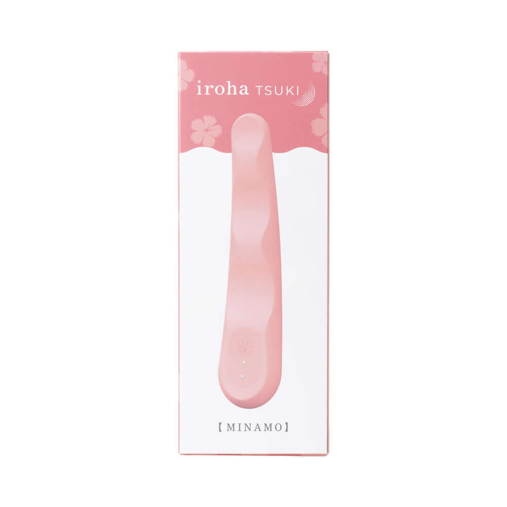 Iroha Tsuki Minamo Nadeshiko Massager in pink packaging with floral design.