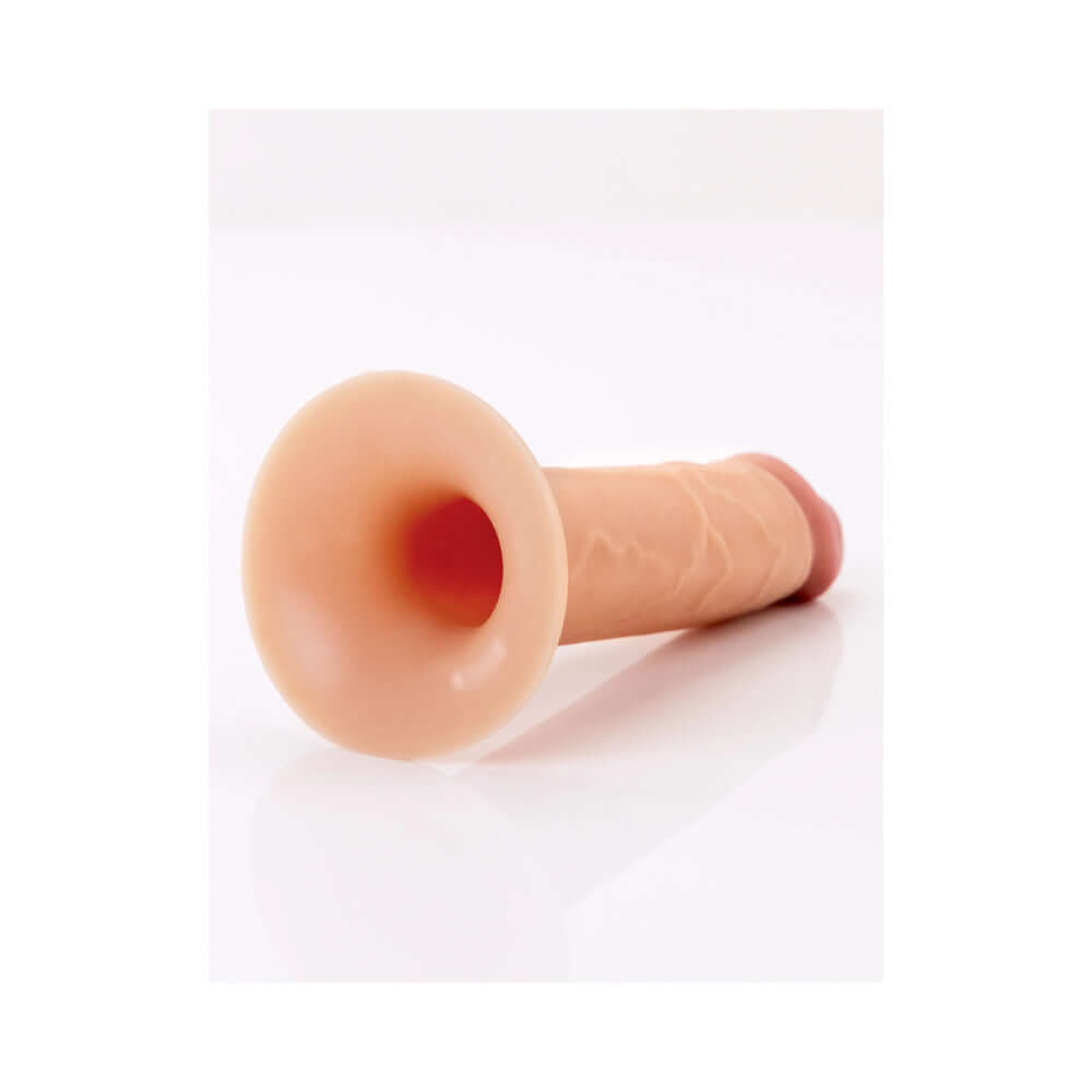 Fantasy X-Tensions Elite Hollow Strap-On 9 inch Light displayed from the side, showcasing its innovative hollow design.