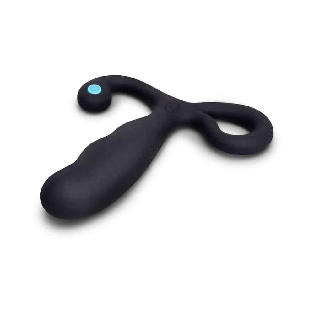 b-Vibe P-Spot Vibing Prostate Massager in black, designed for ergonomic comfort and targeted prostate stimulation.