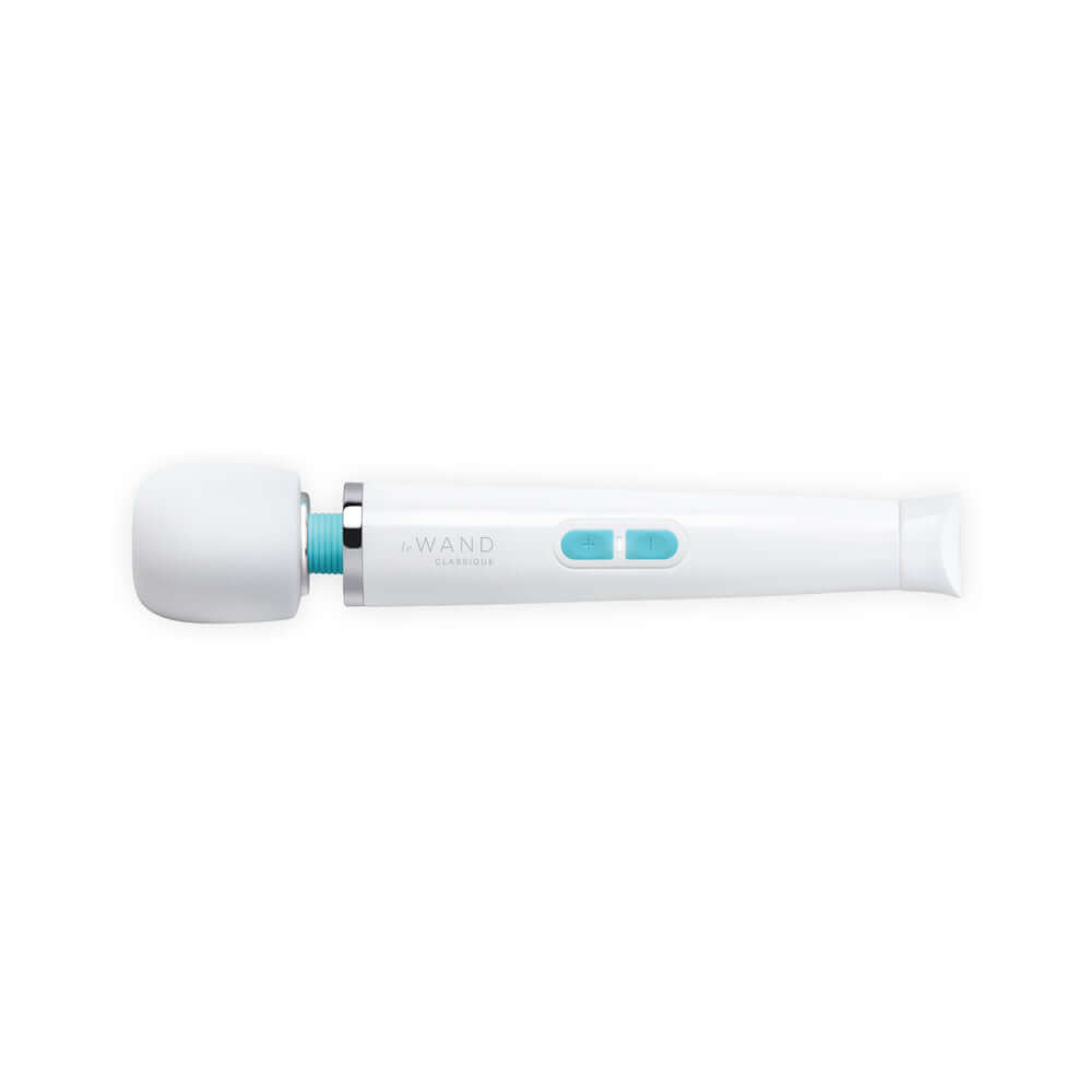Le Wand Classique Petite Wand Massager for deep, rumbly vibrations and muscle relief.