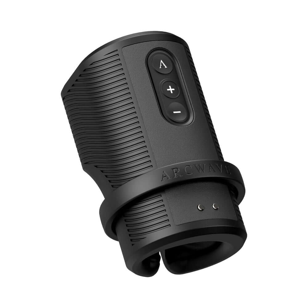 Arcwave Zing Vibrating Half Sleeve Dual Motor Masturbator with adjustable settings and flexible sleeve design.