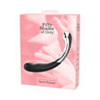 Fifty Shades of Grey Sweet Pressure Silicone and Metal Wand packaging featuring elegant design.