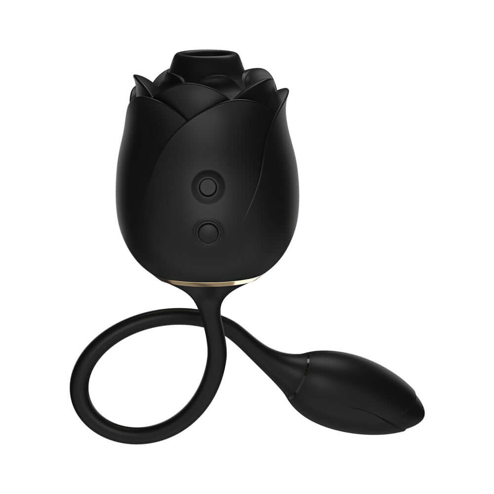 Fifty Shades of Grey Dark Blushing Rose luxurious dual stimulator with suction and vibration.