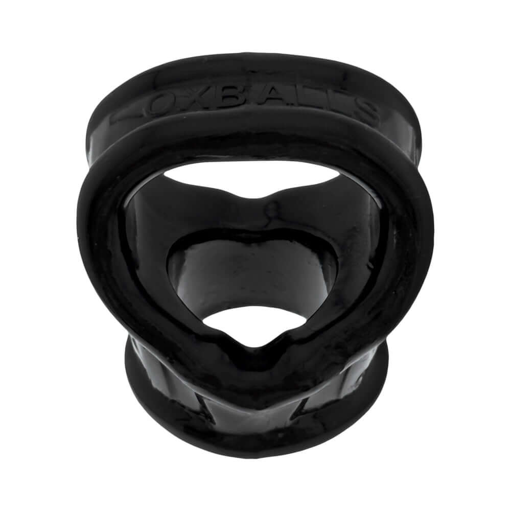 Oxballs Cocksling Fit Sling Black showing ergonomic design and supportive fit for enhanced comfort.