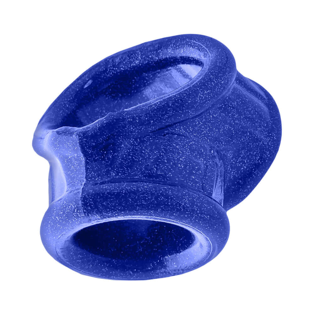 Oxballs Cocksling Fit Sling Blue Fire, a blue silicone cock ring designed for a tighter, more secure fit.