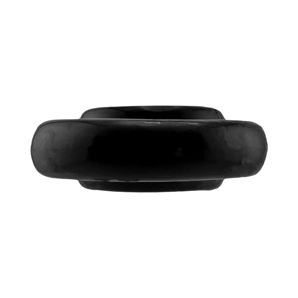Oxballs Rimz Single Ring Black, flexible cock ring with soft cushioned feel, designed for comfort and support.