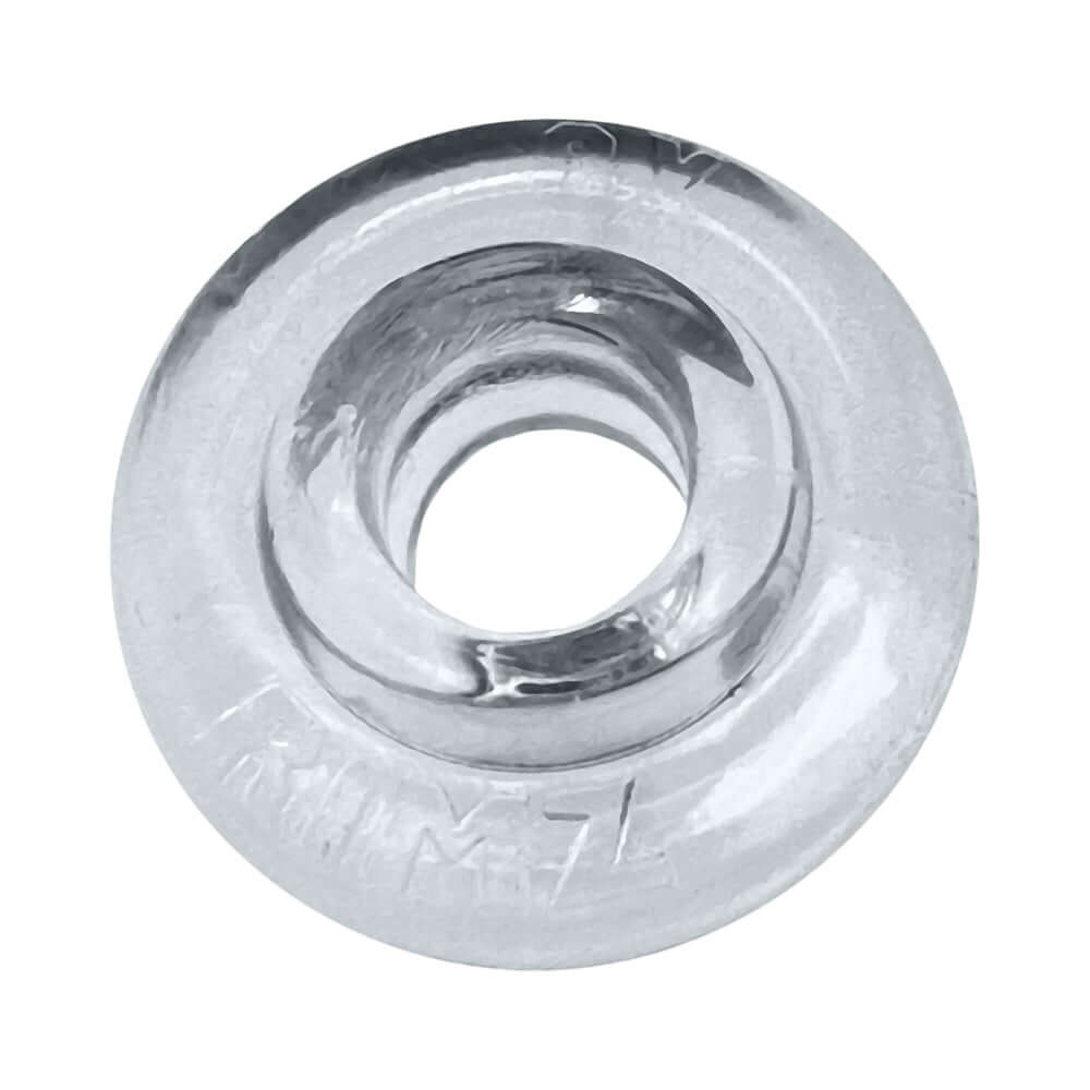 Oxballs Rimz Single Ring Clear, flexible comfort-fit cock ring with a plush grip design.