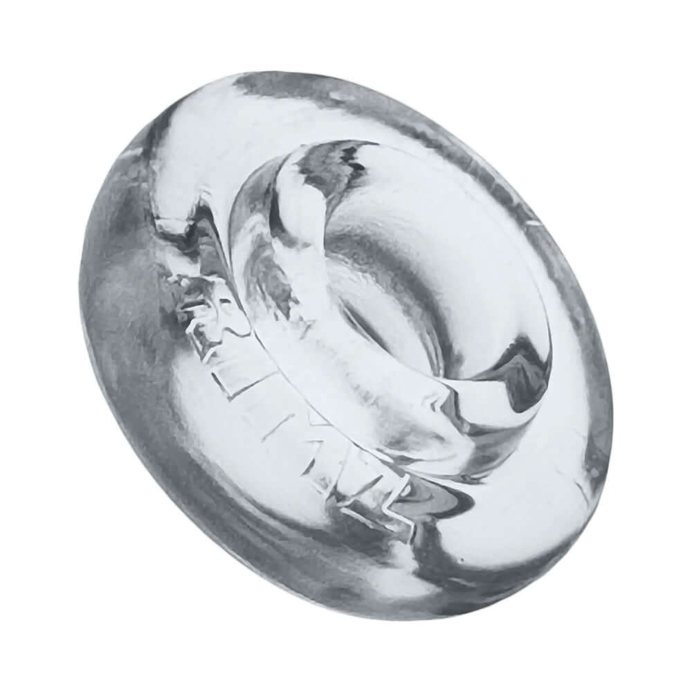Oxballs Rimz Single Ring Clear with a flexible, cushioned design for comfort and support.