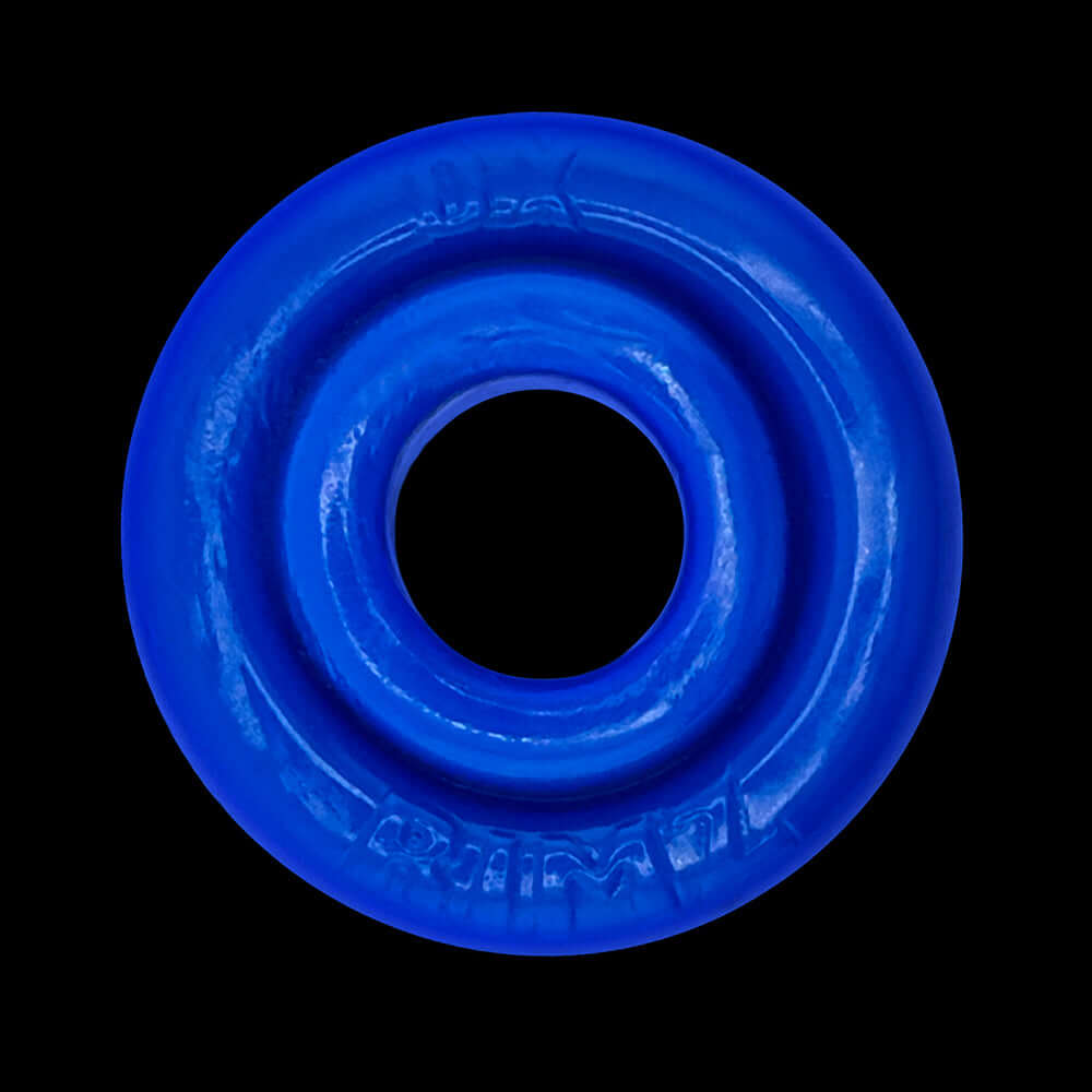 Oxballs Rimz Single Ring Pool in vibrant blue color, designed for comfort and firm support. Ideal for a smooth fit.