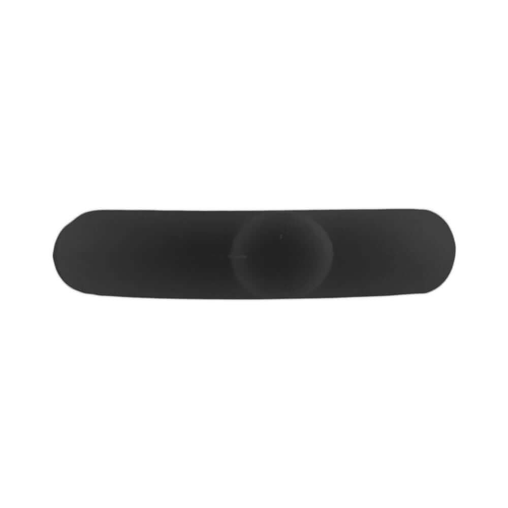 Oxballs Spinner Single Silicone Ring Black in flexible silicone, featuring a sleek design with textured grip nubs.