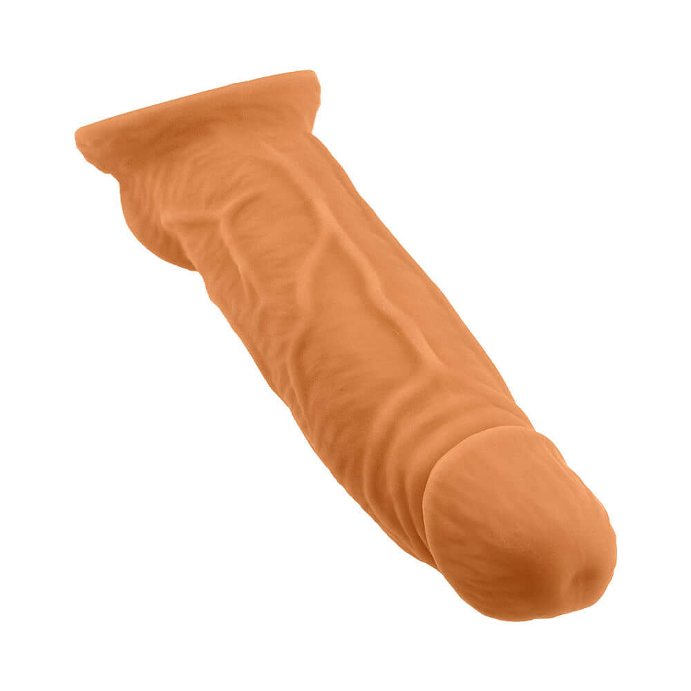 Oxballs Coach Cocksheath Skinz Peachy, a soft and realistic stimulation sheath for enhanced pleasure.