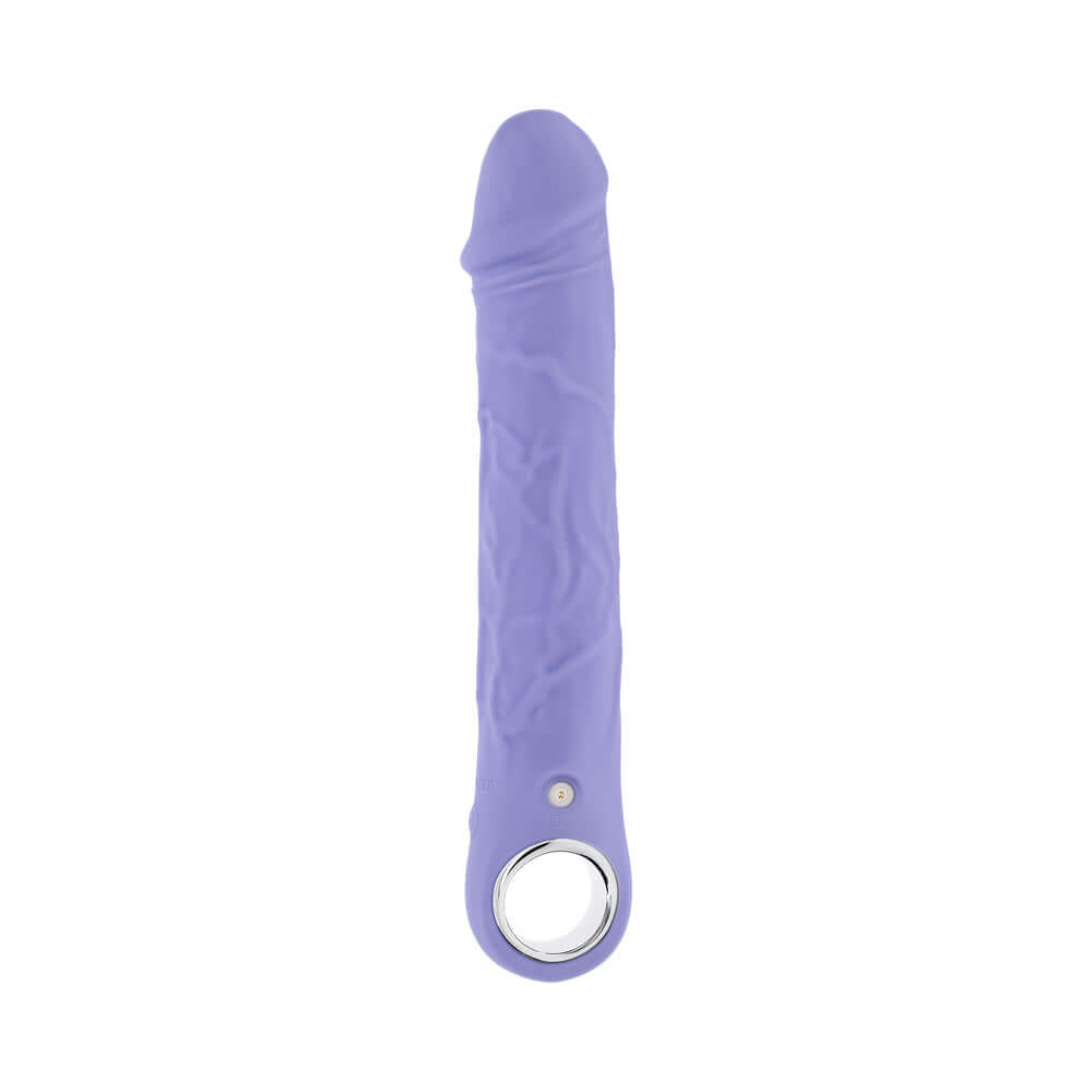 Evolved Large Purple Fantasy Vibrator featuring lifelike veins and sleek design for ultimate pleasure.