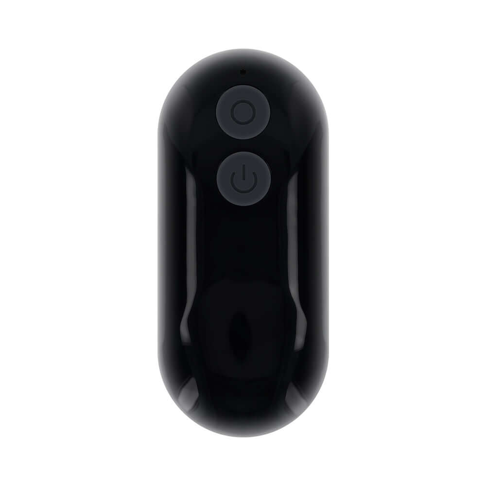 Evolved The Genie Anal Plug Black remote control for enhanced pleasure and sensations.