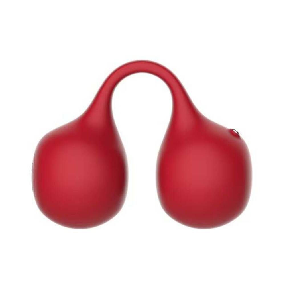 Svibe Snail Twinn Finger Vibrator Cherry in a vibrant red color designed for unique clitoral stimulation.