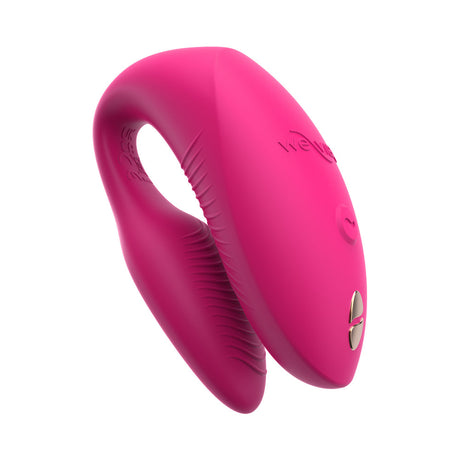 We-Vibe Chorus Pro Couples Massager Electric Pink showcasing its sleek design and innovative features.