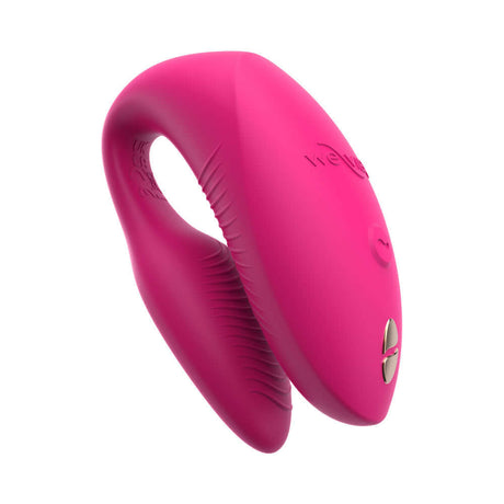 We-Vibe Chorus Pro Couples Massager Electric Pink showcasing its sleek design and innovative features.