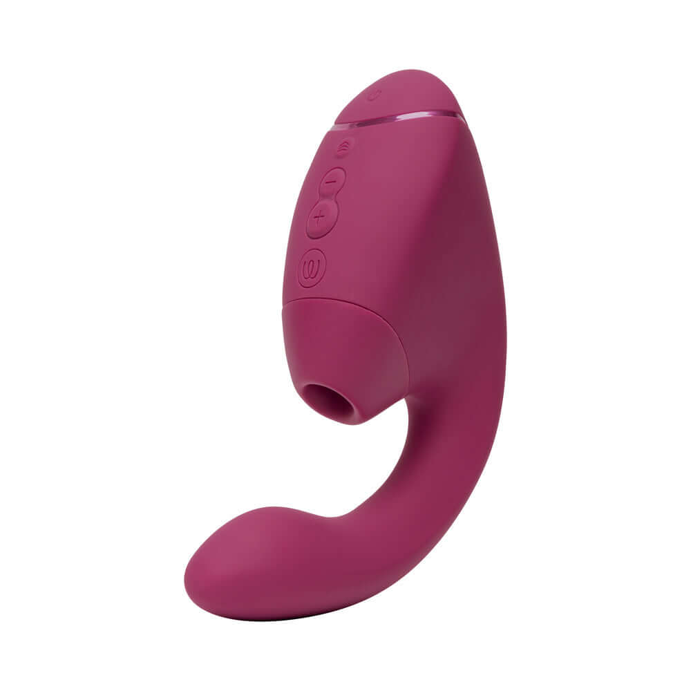 Womanizer Next Duo Massager Dusky Pink with dual stimulation features for blended orgasms.