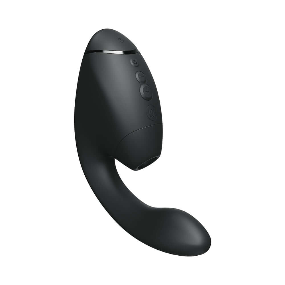 Womanizer Next Duo Massager Black with ergonomic design and dual stimulation features