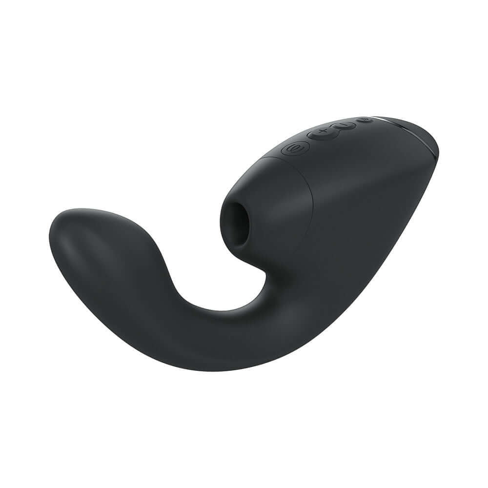 Womanizer Next Duo Massager Black with advanced dual stimulation design for blended pleasure.
