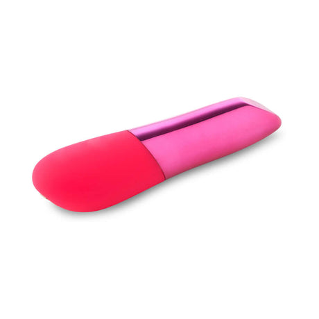 Nu Sensuelle Nikita Bullet with Nitro Motor Deep Pink vibrator showing smooth silicone design.