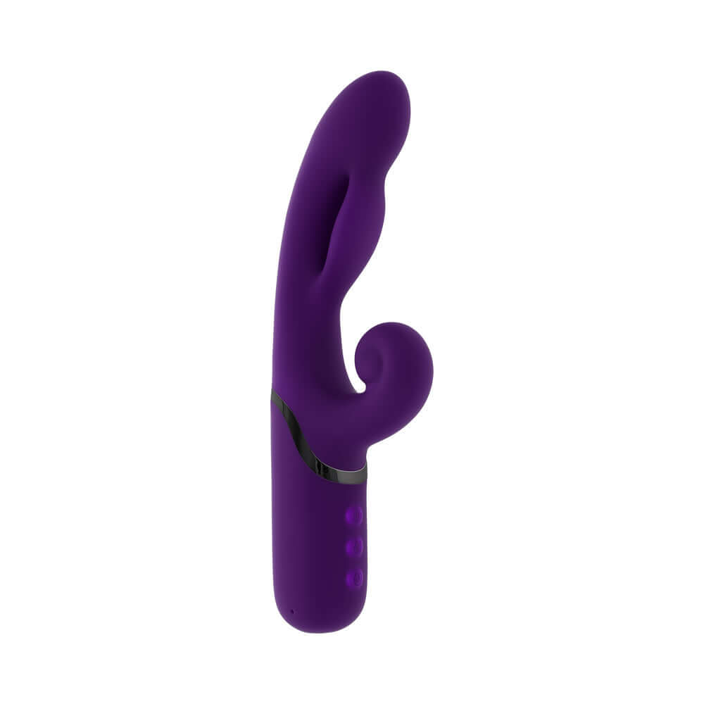 Evolved Pleasure Puff Inflatable Massager Purple, a dual vibrator designed for customizable pleasure and stimulation.