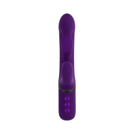 Evolved Pleasure Puff Inflatable Massager Purple front view showcasing its design and features.