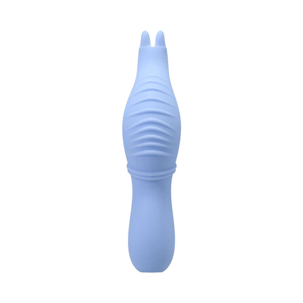 Polynesian Pleasures Into The C Seahorse Siren Maui Blue vibrator in elegant seahorse shape, colored Maui Blue.