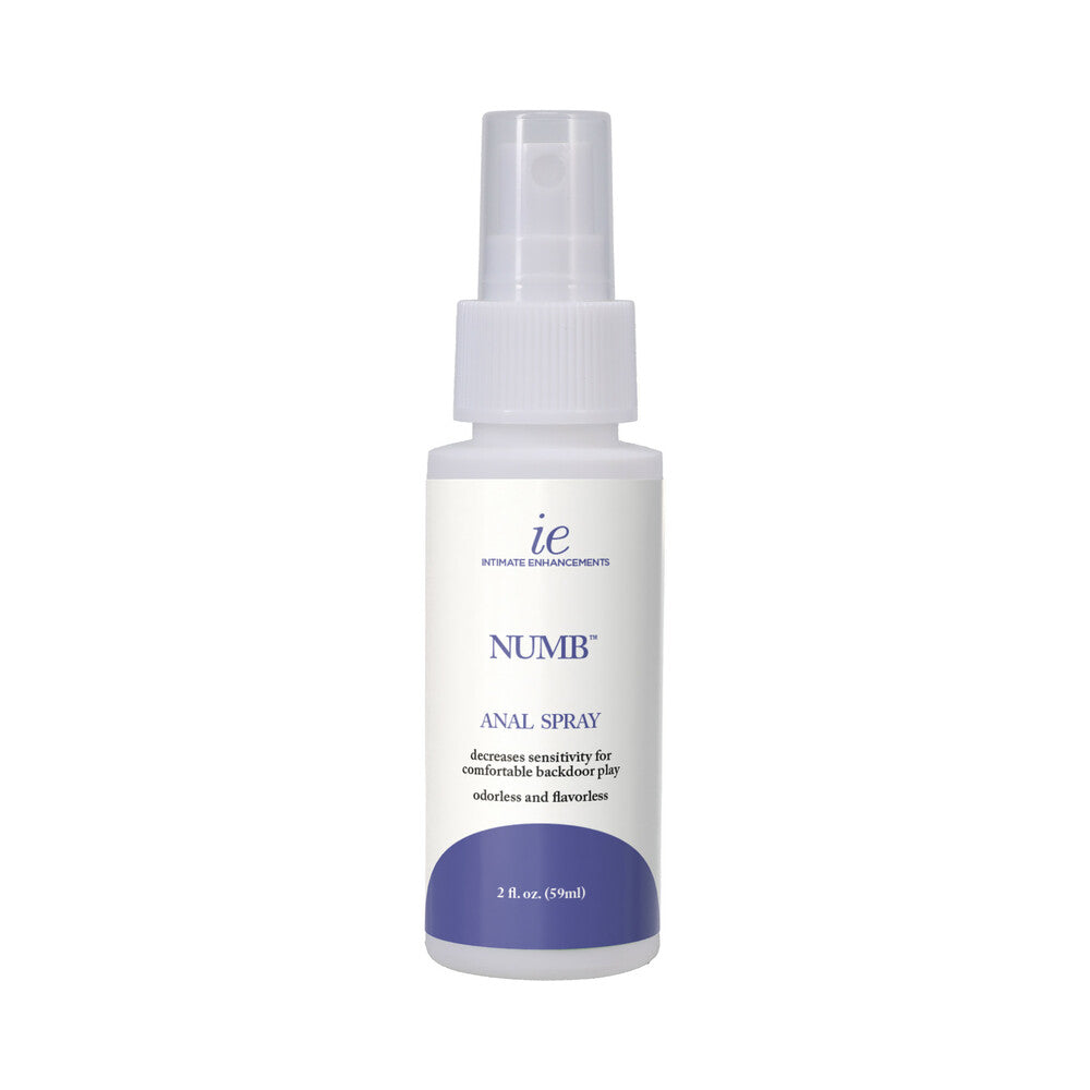 Intimate Enhancements Numb Anal Numbing Spray 2 Oz bottle for comfortable anal play.