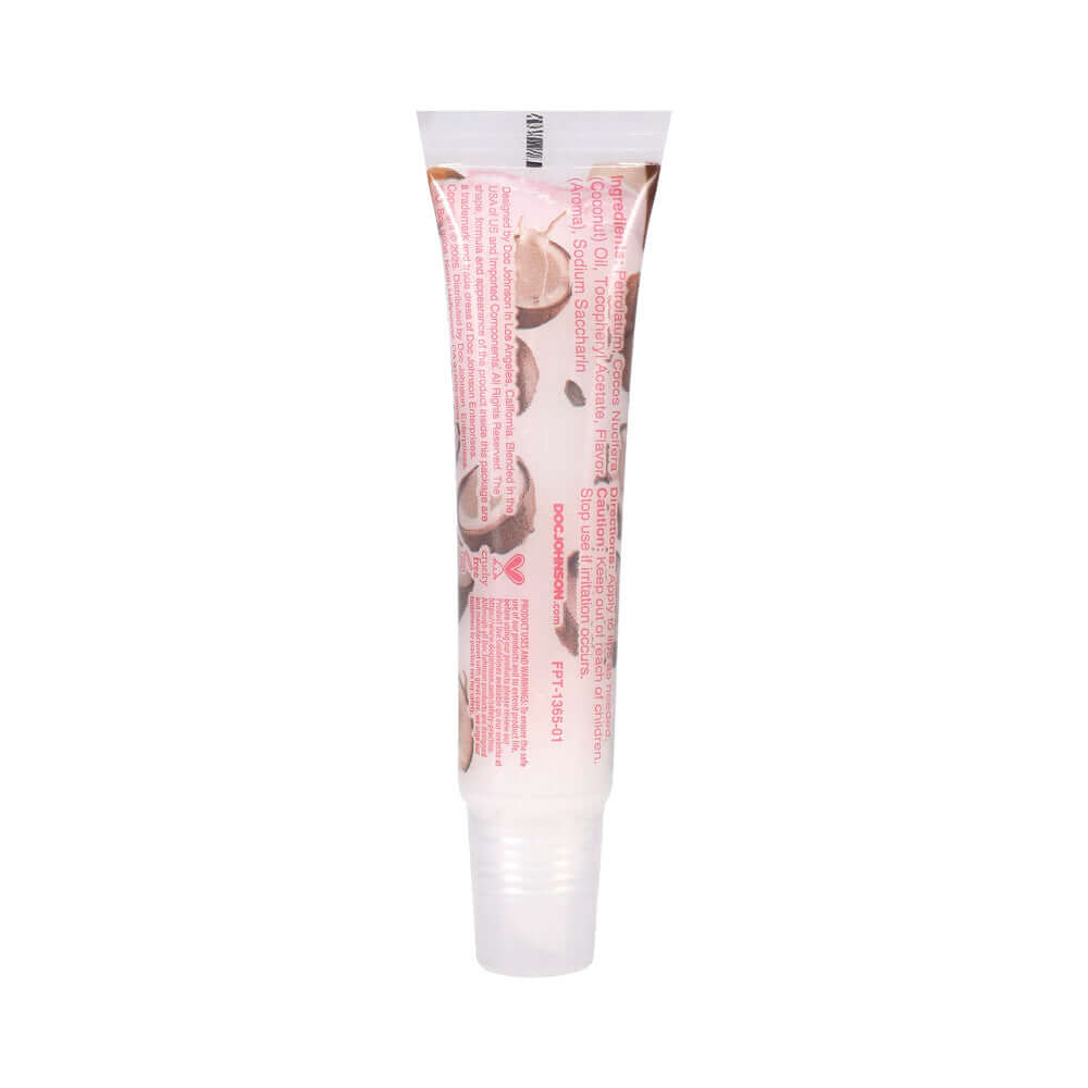 GoodHead Pout Perfection Lip Balm Coconut Cream in a tube with coconut design and moisturizing benefits.