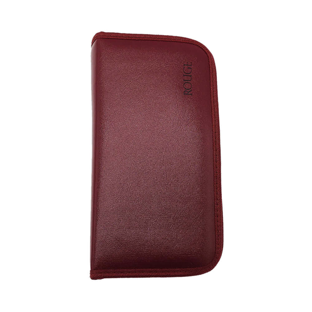 Rouge Stainless Steel Hollow Curved Wand In Case with a sleek red cover showcasing the product branding.