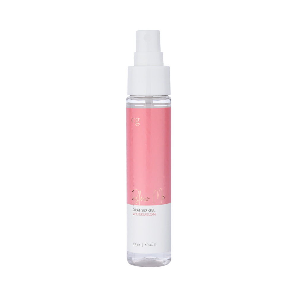 CG Blow Me Oral Sex Gel Watermelon 2 Oz in a spray bottle for sweet and juicy oral play.