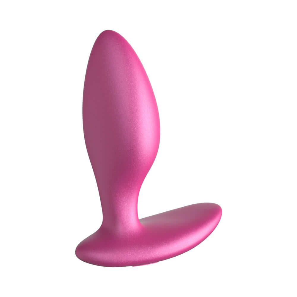 We-Vibe Ditto Plus Remote Control Vibrating Anal Plug Pink side view showcasing its sleek design.