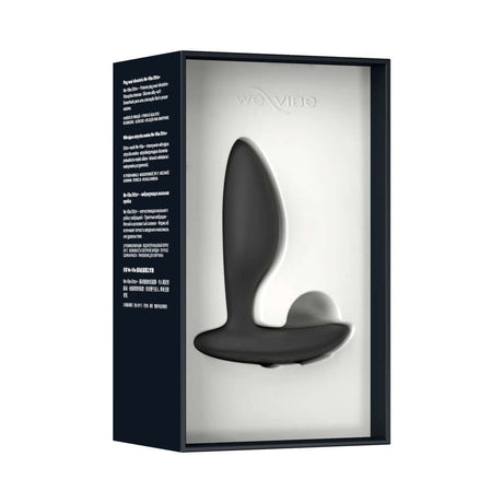 We-Vibe Ditto Plus Remote Control Vibrating Anal Plug Black in packaging with sleek design and features displayed