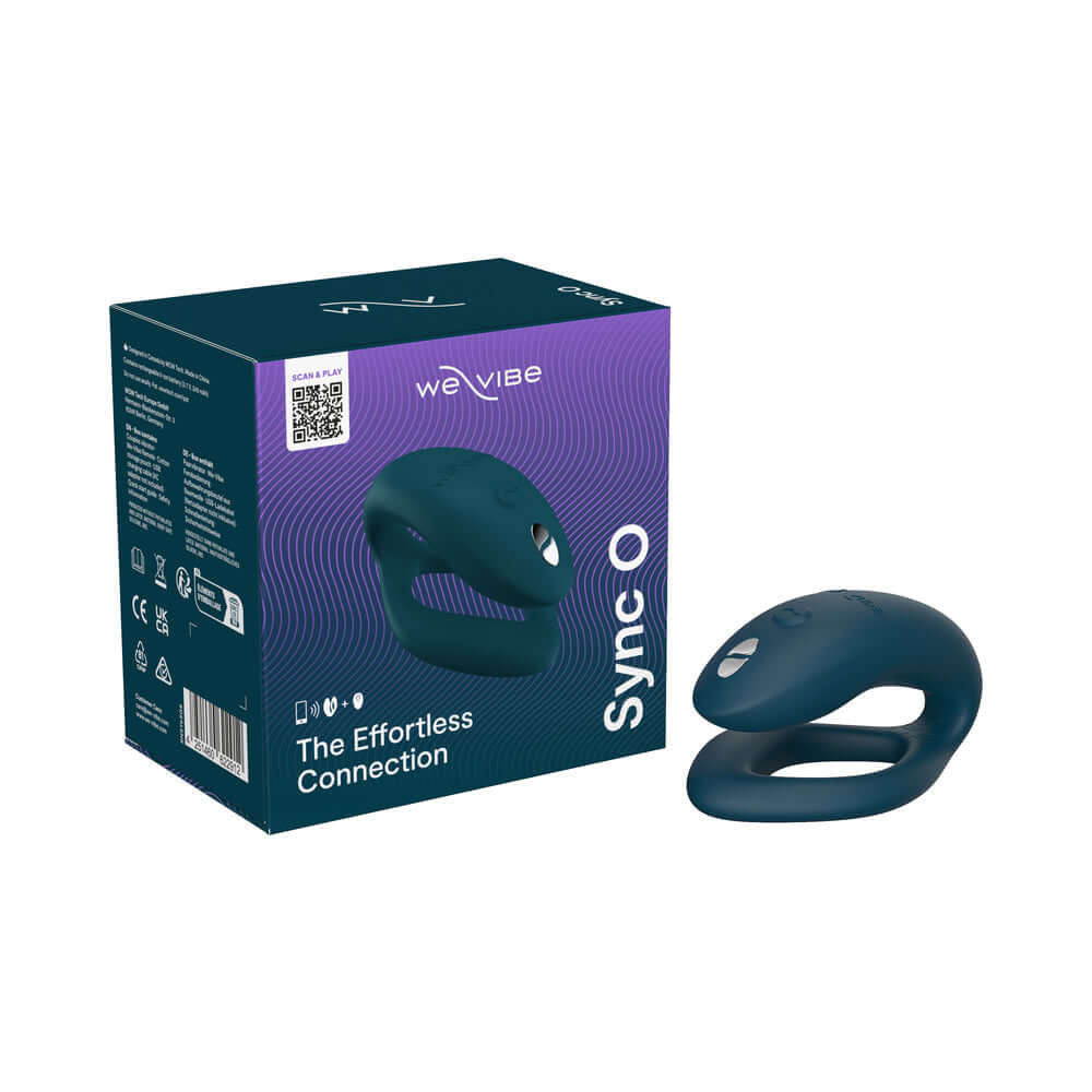 We-Vibe Sync O Remote Control Couples Vibrator Velvet Green with packaging showing Effortless Connection design.