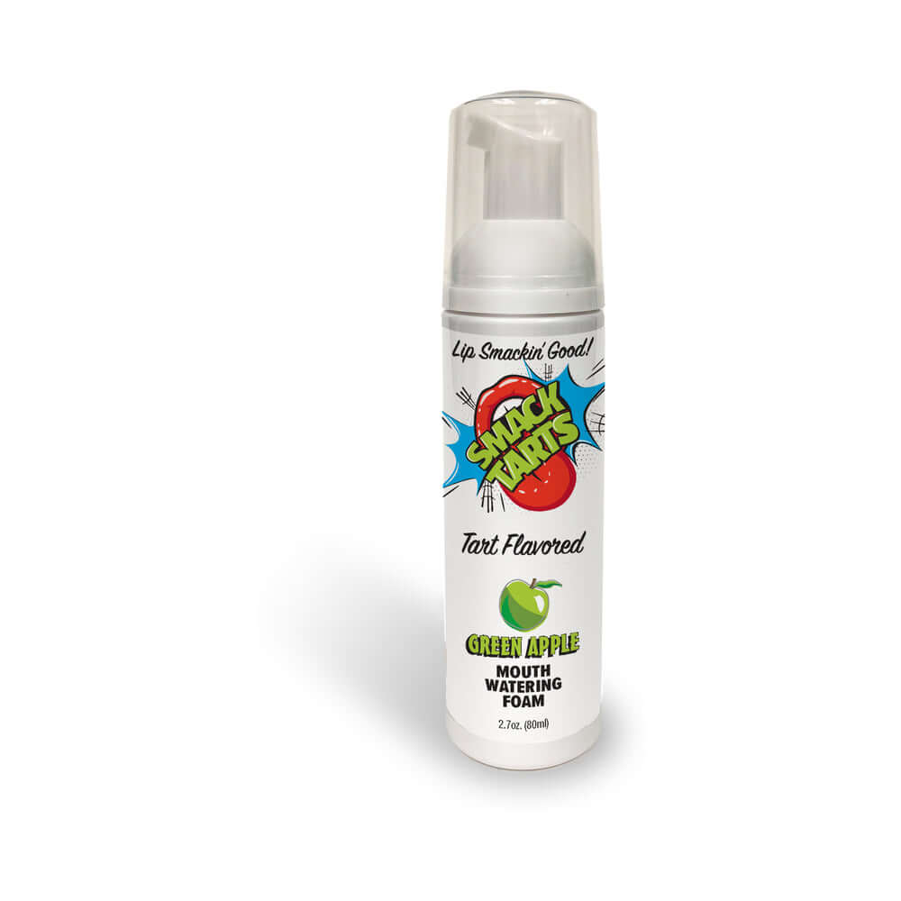 Smack Tarts Mouthwatering Foam Sour Green Apple 2.7 Oz packaging with playful design and tart green apple flavor.