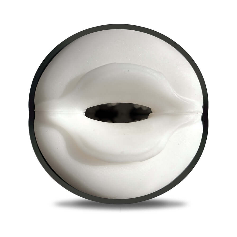 MSTR B8 Goon & Grip Vibrating Pressure Play Stroker showing the realistic inner texture for enhanced pleasure.